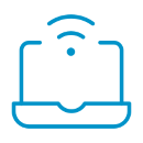 An icon representing a laptop.