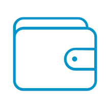 An icon of a wallet.