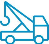 An icon of a tow truck.