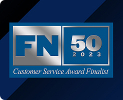 The Fleet News Customer Service Award Finalist 2023 logo.