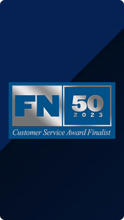 The Fleet News Customer Service Award Finalist 2023 logo.