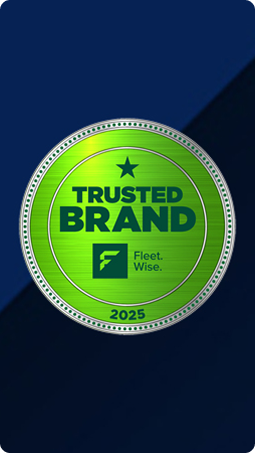 The Trusted Brand logo from Fleet Wise for Leasys for 2025.