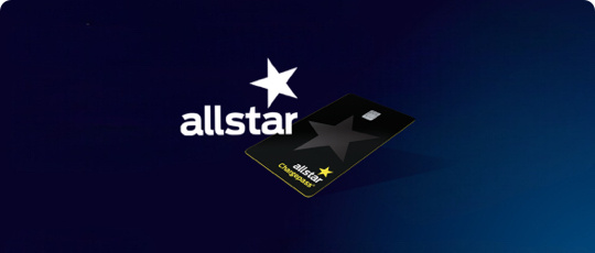 The Allstar card and logo.